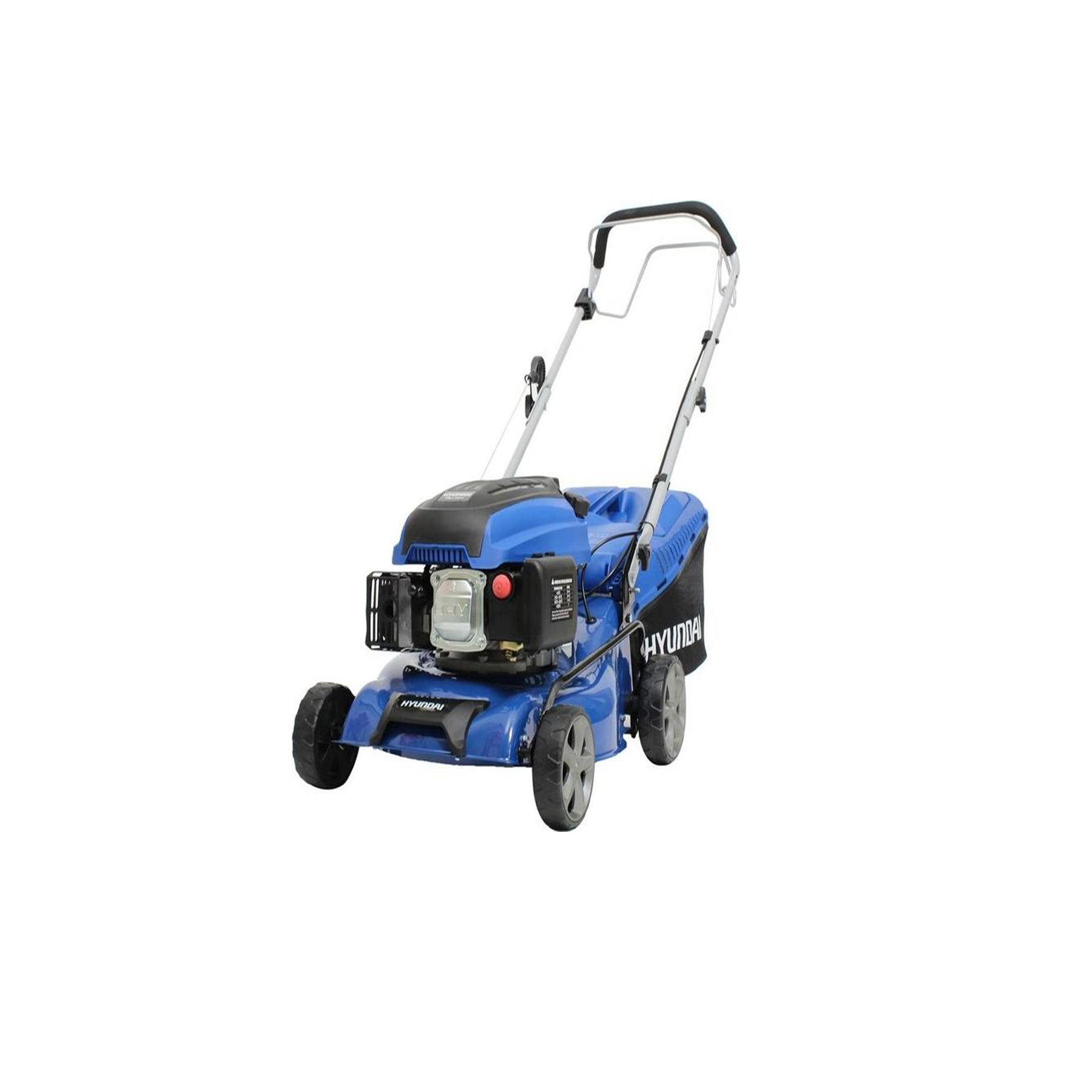 Hyundai HYM430SP 43cm Self-Propelled Petrol Lawnmower 139cc Engine, 25-75mm Cut & Rear Discharge