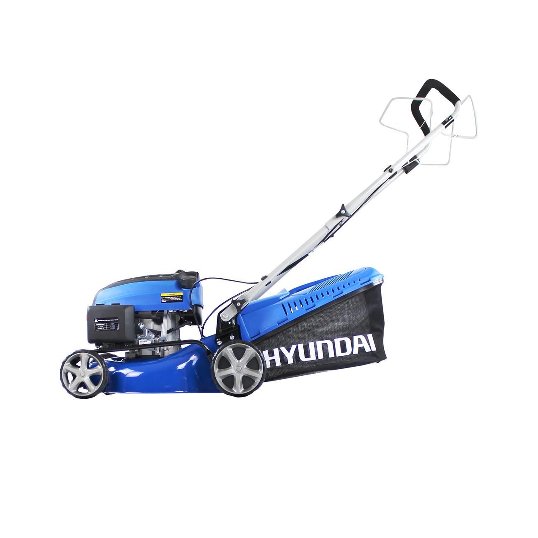 Hyundai HYM430SP 43cm Self-Propelled Petrol Lawnmower 139cc Engine, 25-75mm Cut & Rear Discharge