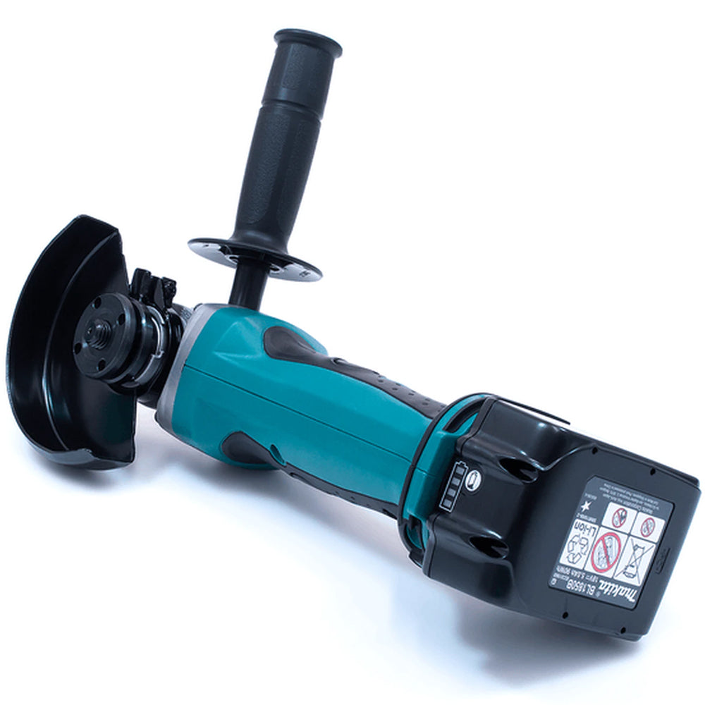 Makita DGA452Z 18V 115mm Angle Grinder with 2 x 3.0Ah Battery & Charger