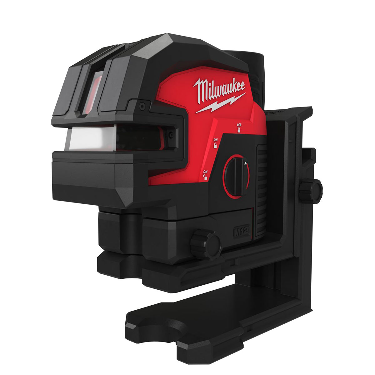 Milwaukee M12CLL4P-201C 12V 4 Points Green Cross Line Laser with 1 x 2.0Ah Battery, Charger & Case