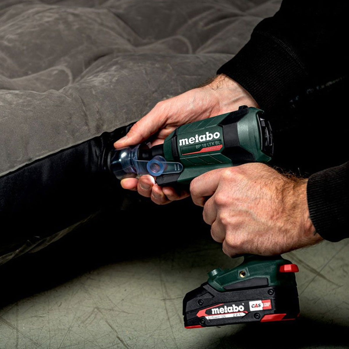 Metabo BP 18 LTX BL 18V Brushless Blower with 1 x 2.0Ah Battery Charger & Bag
