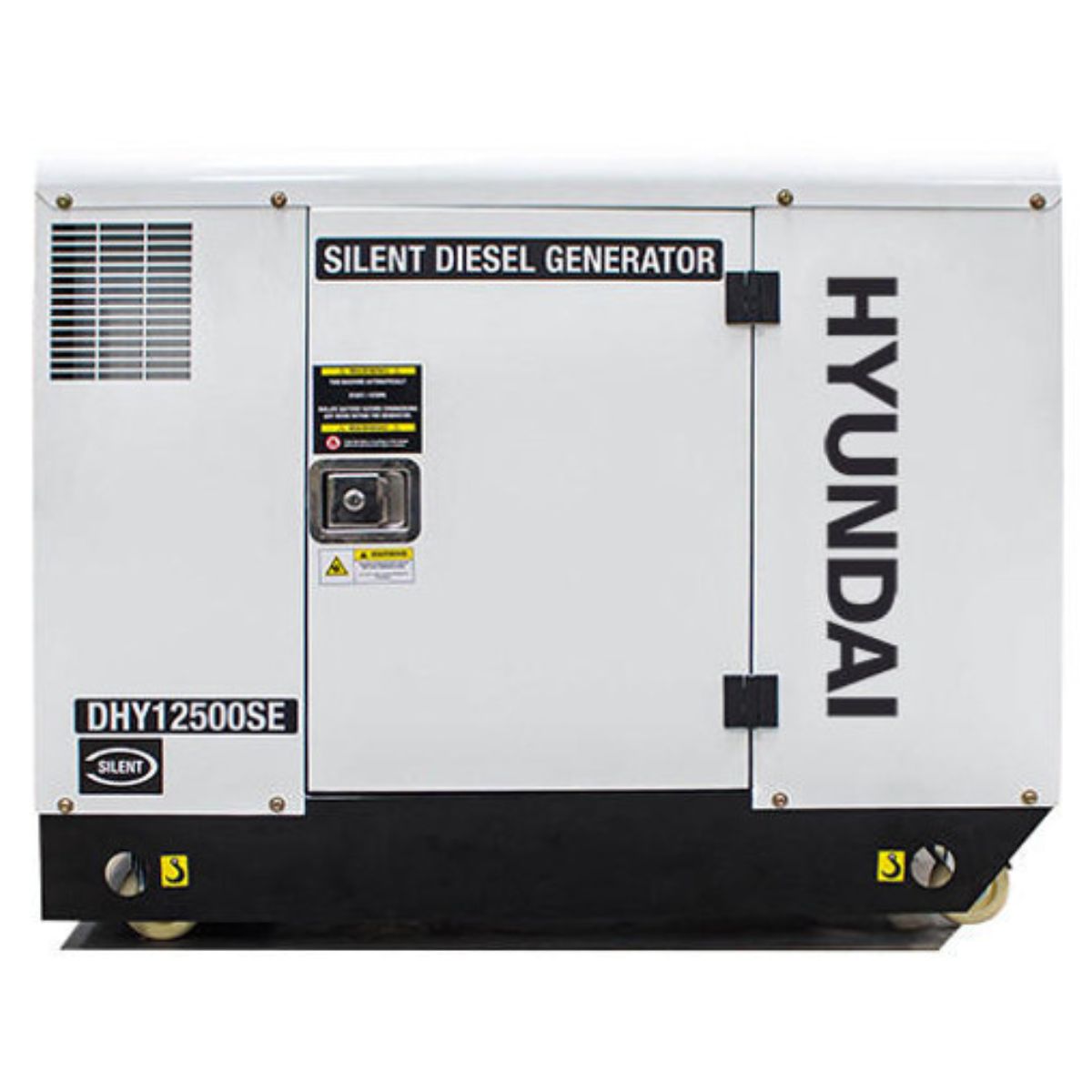 Hyundai DHY12500SE Diesel Generator, 230v Single Phase Output, Quiet Silenced Canopy 10kW/12.5kVA