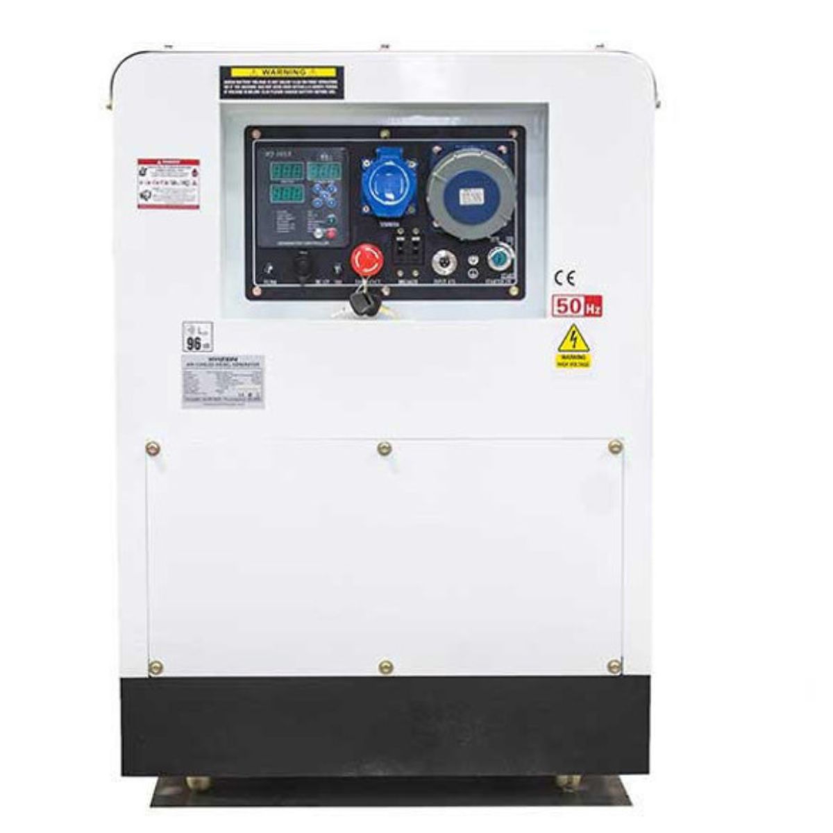 Hyundai DHY12500SE Diesel Generator, 230v Single Phase Output, Quiet Silenced Canopy 10kW/12.5kVA