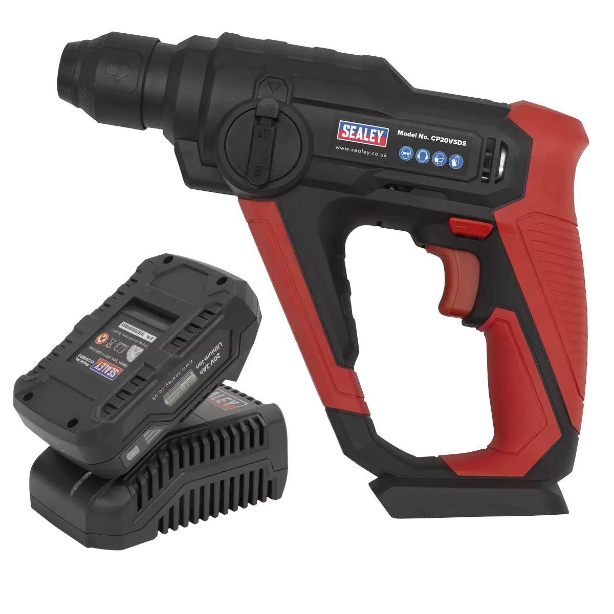 Sealey CP20VSDSKIT1 20V Rotary Hammer Drill Kit With Battery & Charger