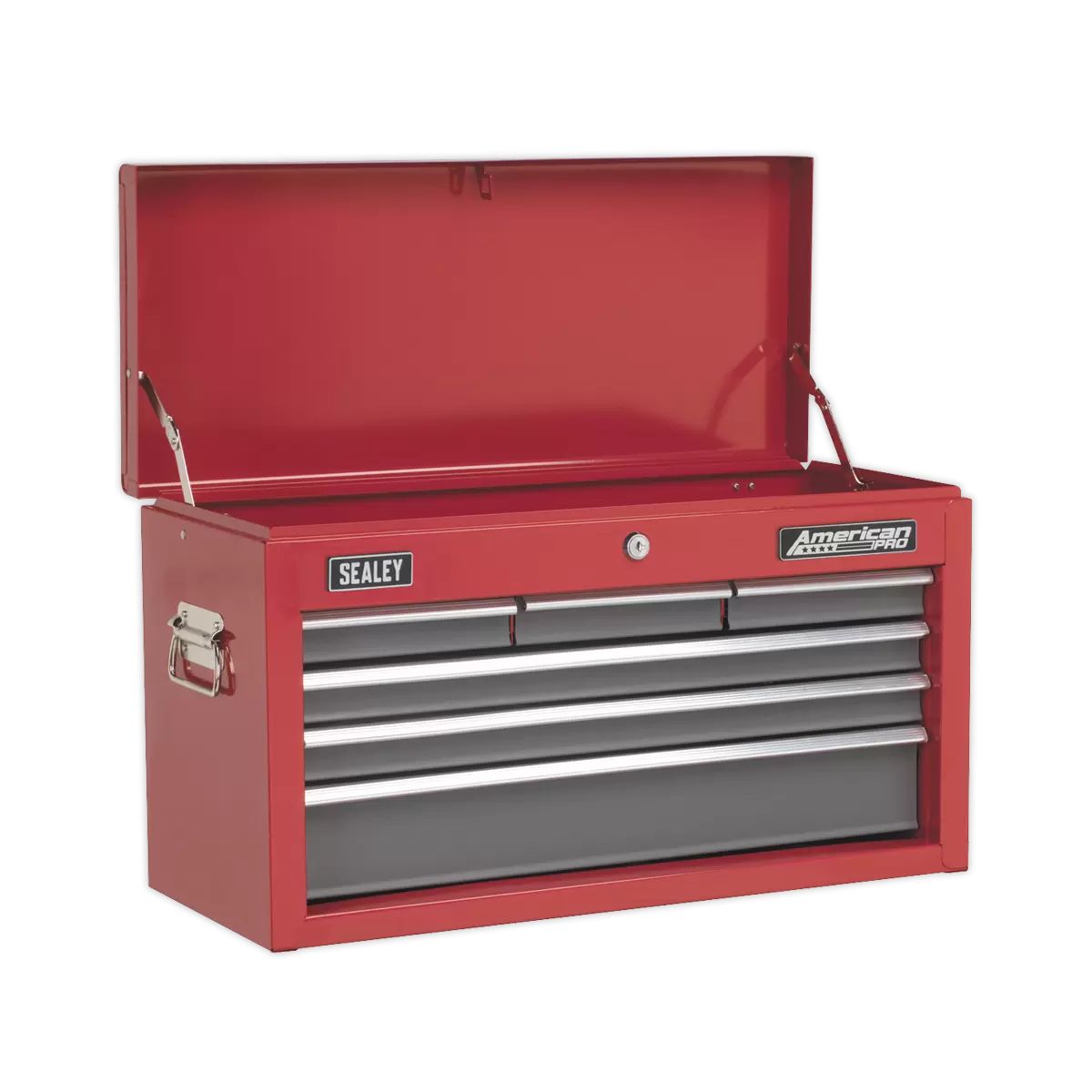 Sealey AP2201BB 6 Drawer Topchest with Ball-Bearing Slides Red/Grey