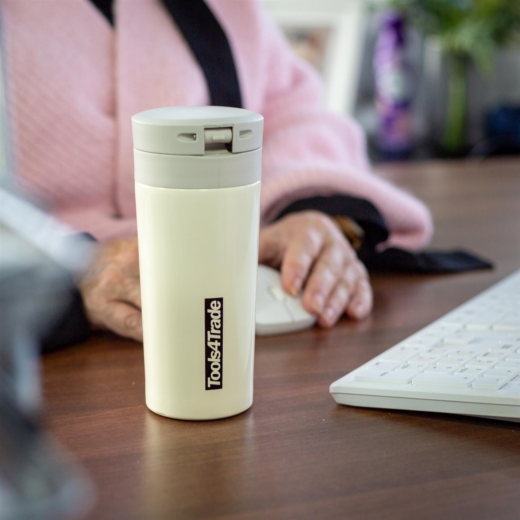 Tools4Trade Stainless Steel Thermal Coffee Mug - Beige (360ml)