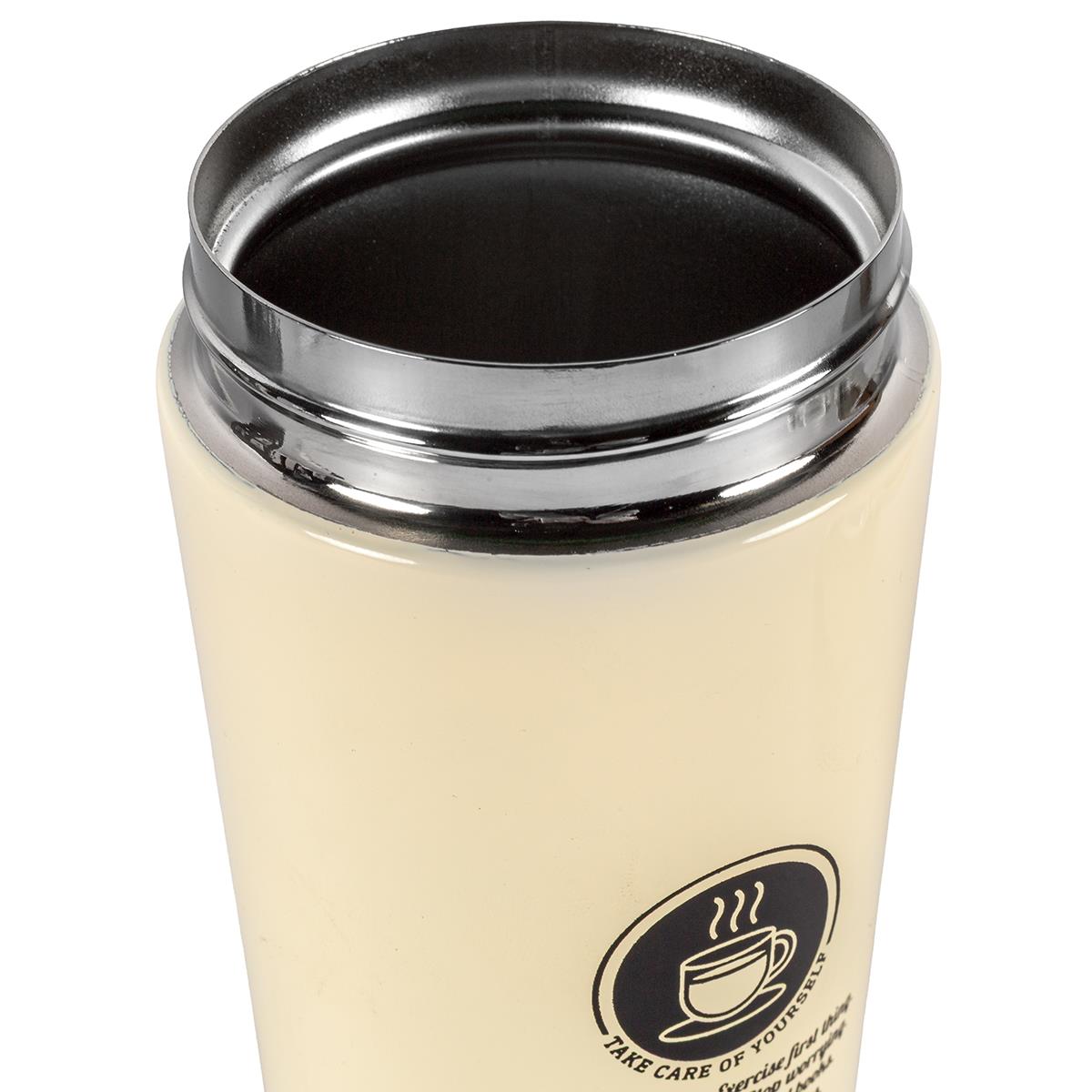 Tools4Trade Stainless Steel Thermal Coffee Mug - Beige (360ml)