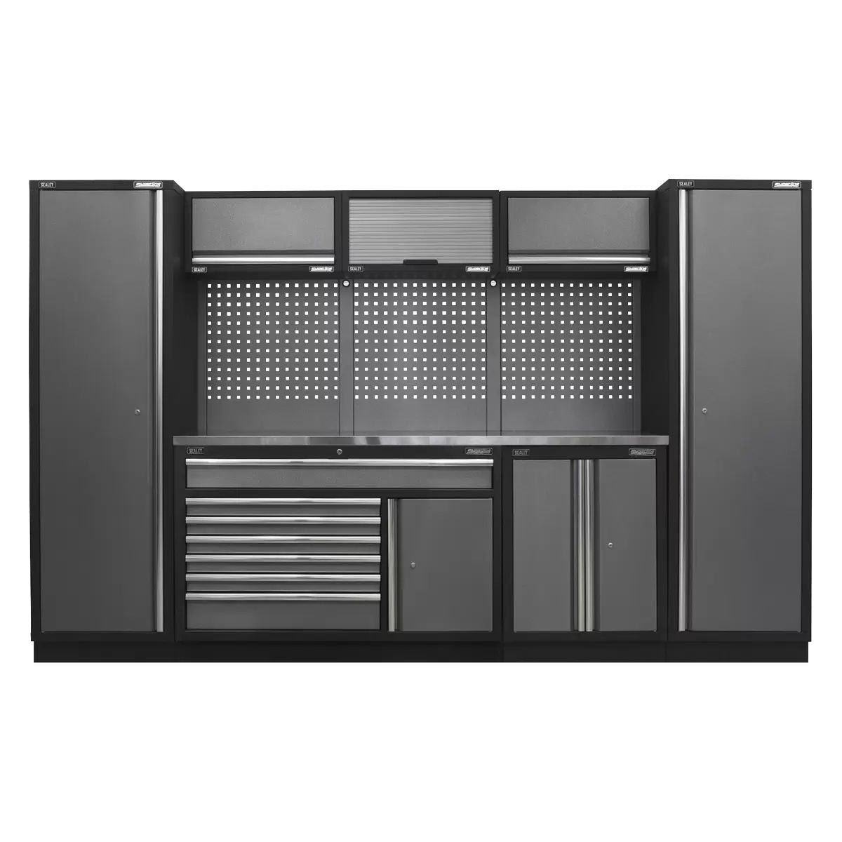 Sealey APMSSTACK13SS Superline Pro 3.24m Storage System Stainless Steel Worktop