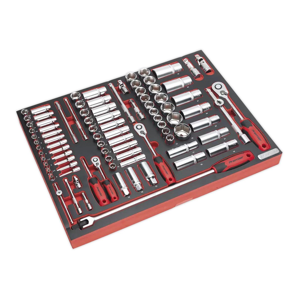 Sealey TBTPBCOMBO4 Black Tool Chest Combination 23 Drawer 446pc