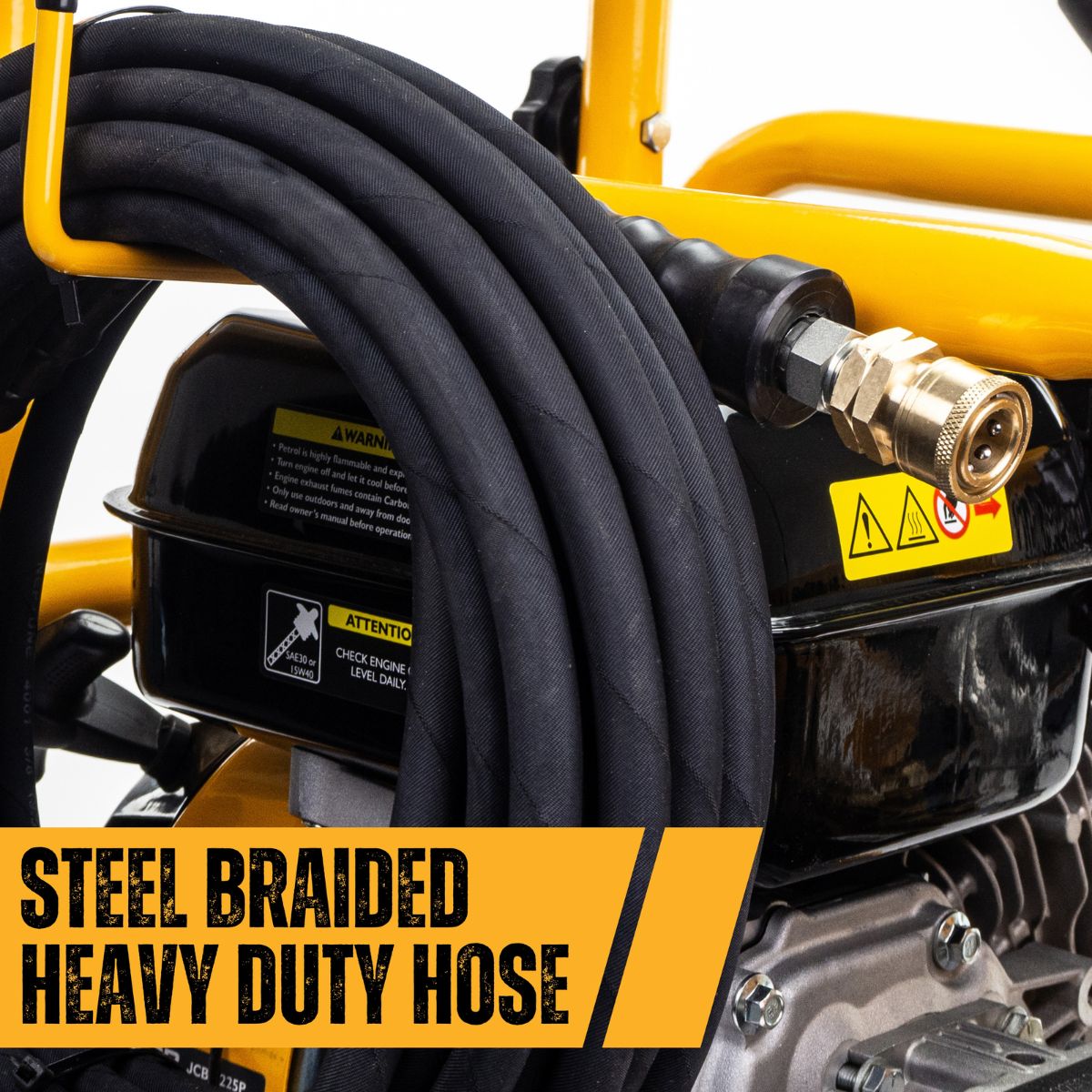 JCB PW15040P Petrol Pressure Washer 4000psi / 276BAR, Annovi Reverberi Triplex AR pump, 15L/min Flow Rate