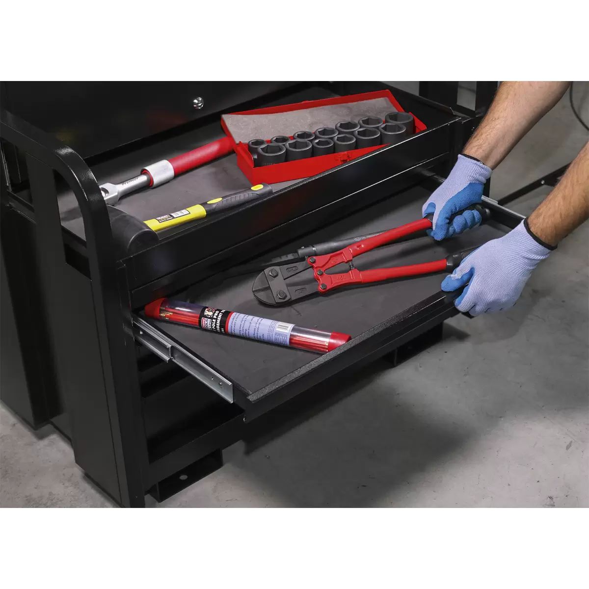 Sealey PTB91505 Premier Heavy-Duty Site Box 5 Drawer 915mm