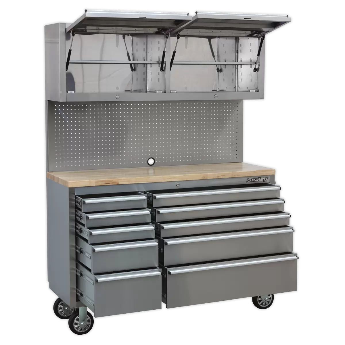 Sealey AP5520SS Mobile Stainless Steel Tool Cabinet 10 Drawer