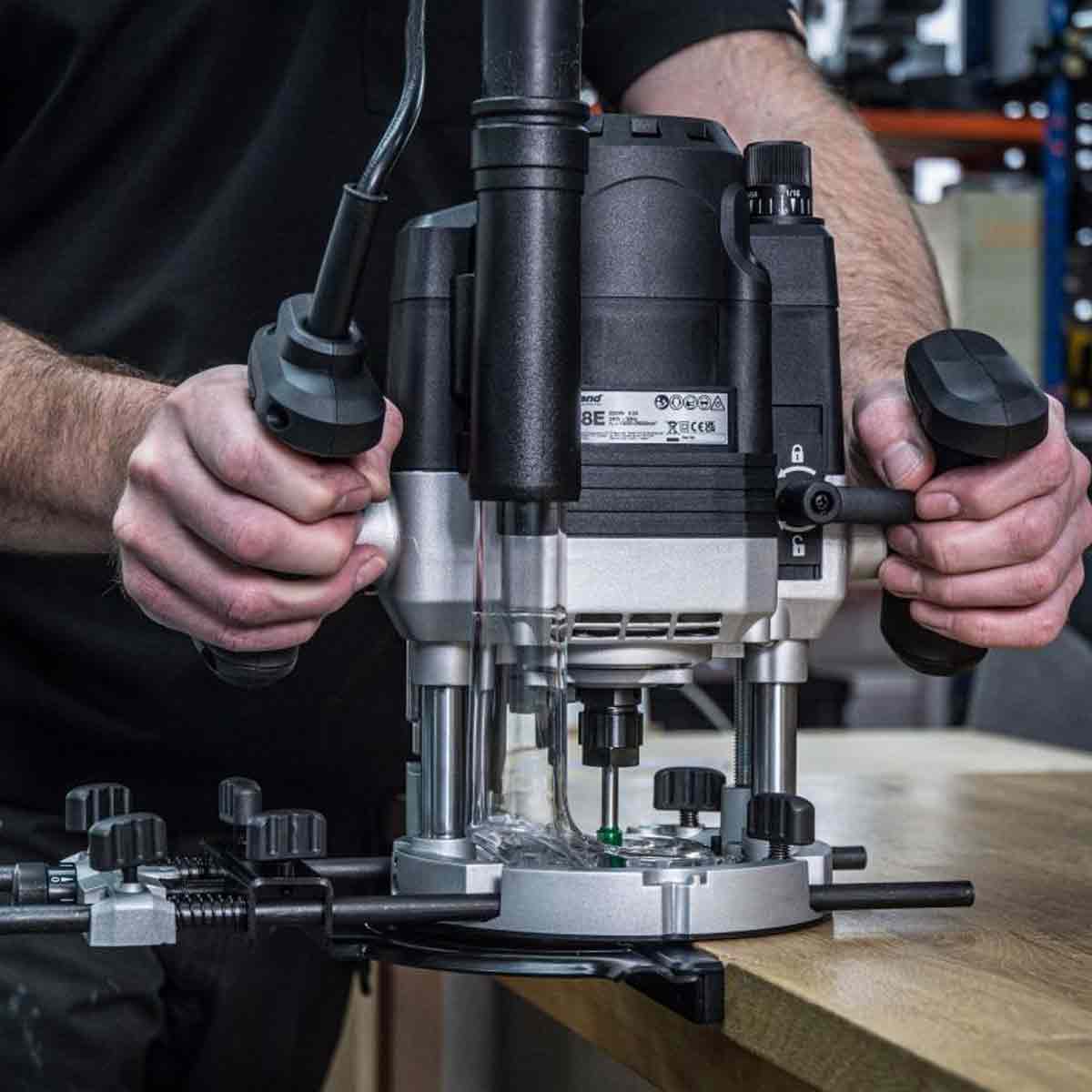 Trend T8EK 1/2in Dual Mode Plunge Router 240V with 35 Piece Cutter Set & Case