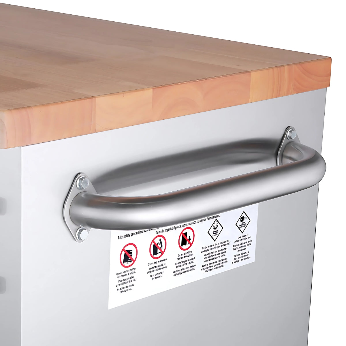 Excel 57inch 20 Drawer Stainless Steel Workbench Roller Tool Chest Cabinet & 2 Tall Cabinet