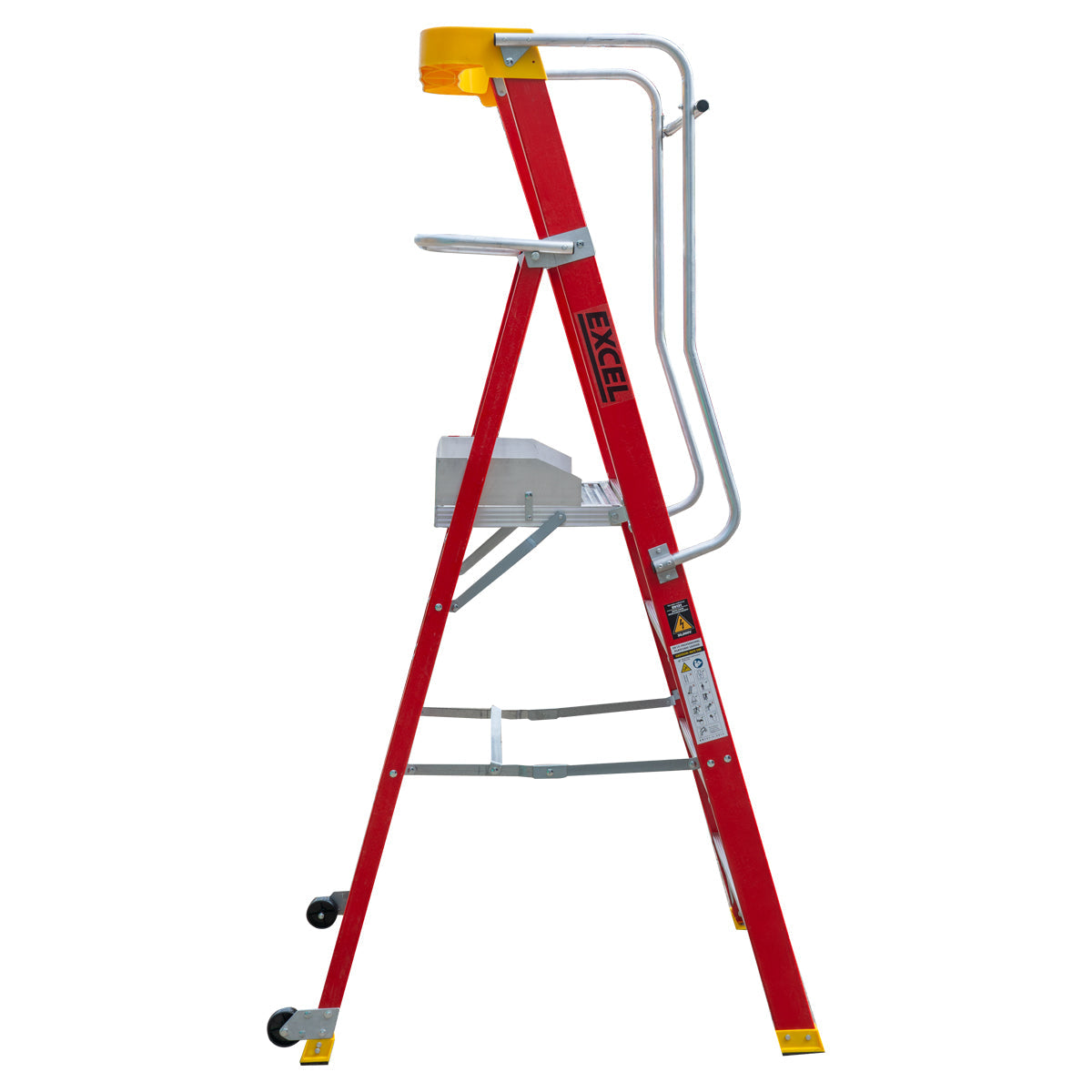 Excel Electricians Fibreglass Podium Step Ladder 4 Tread 2.04m EN131-7