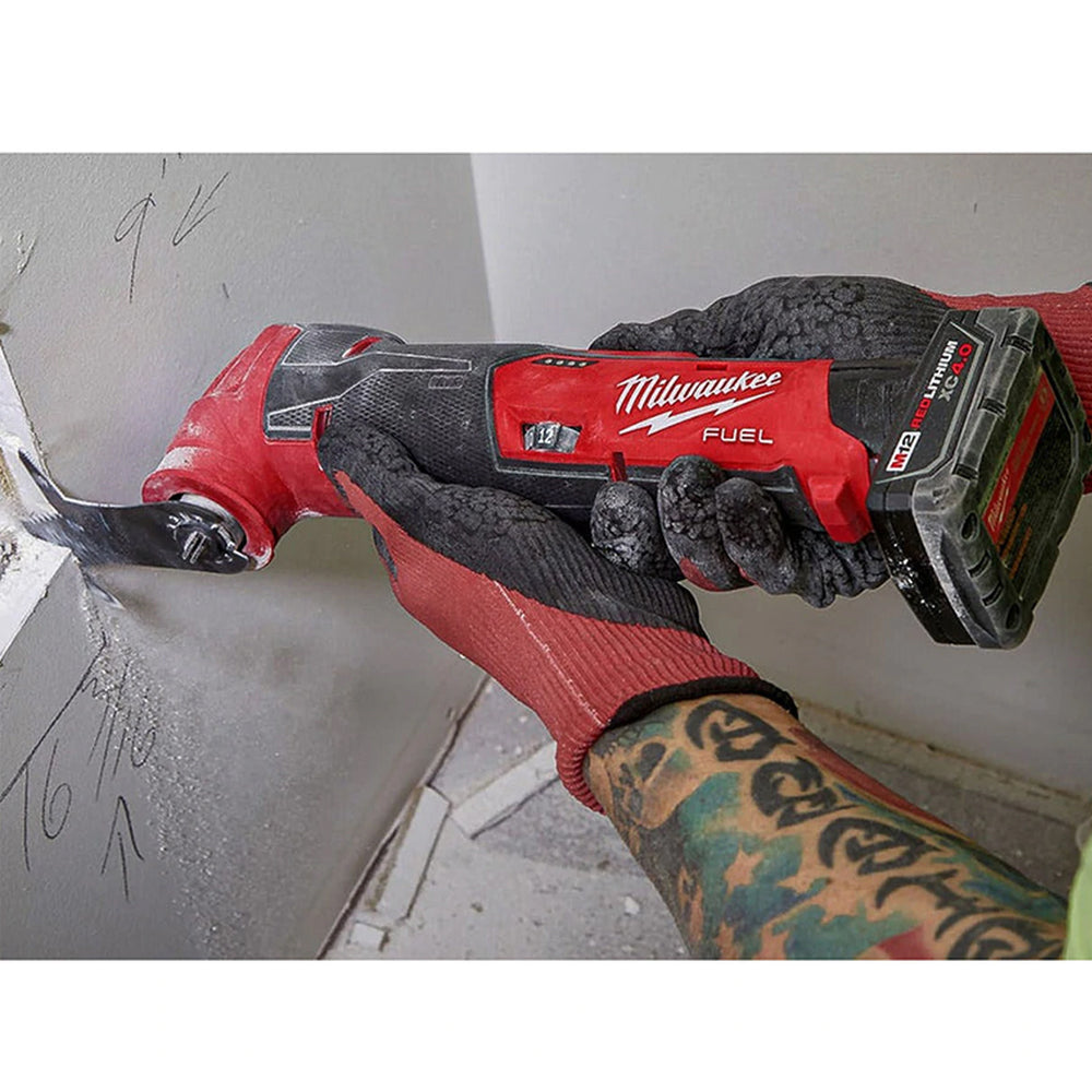 Milwaukee M12FMT-0 12V Brushless Multi Tool Body with 8 Piece Accessories Set