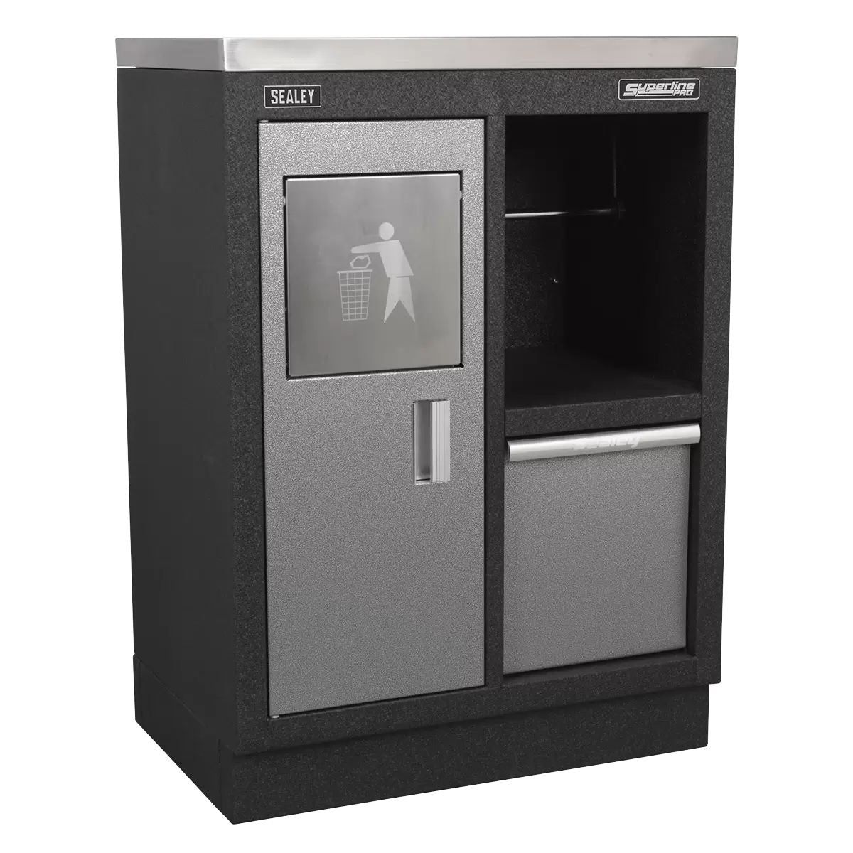 Sealey APMSSTACK08SS Modular 1.6m Storage System Combo Stainless Steel Worktop