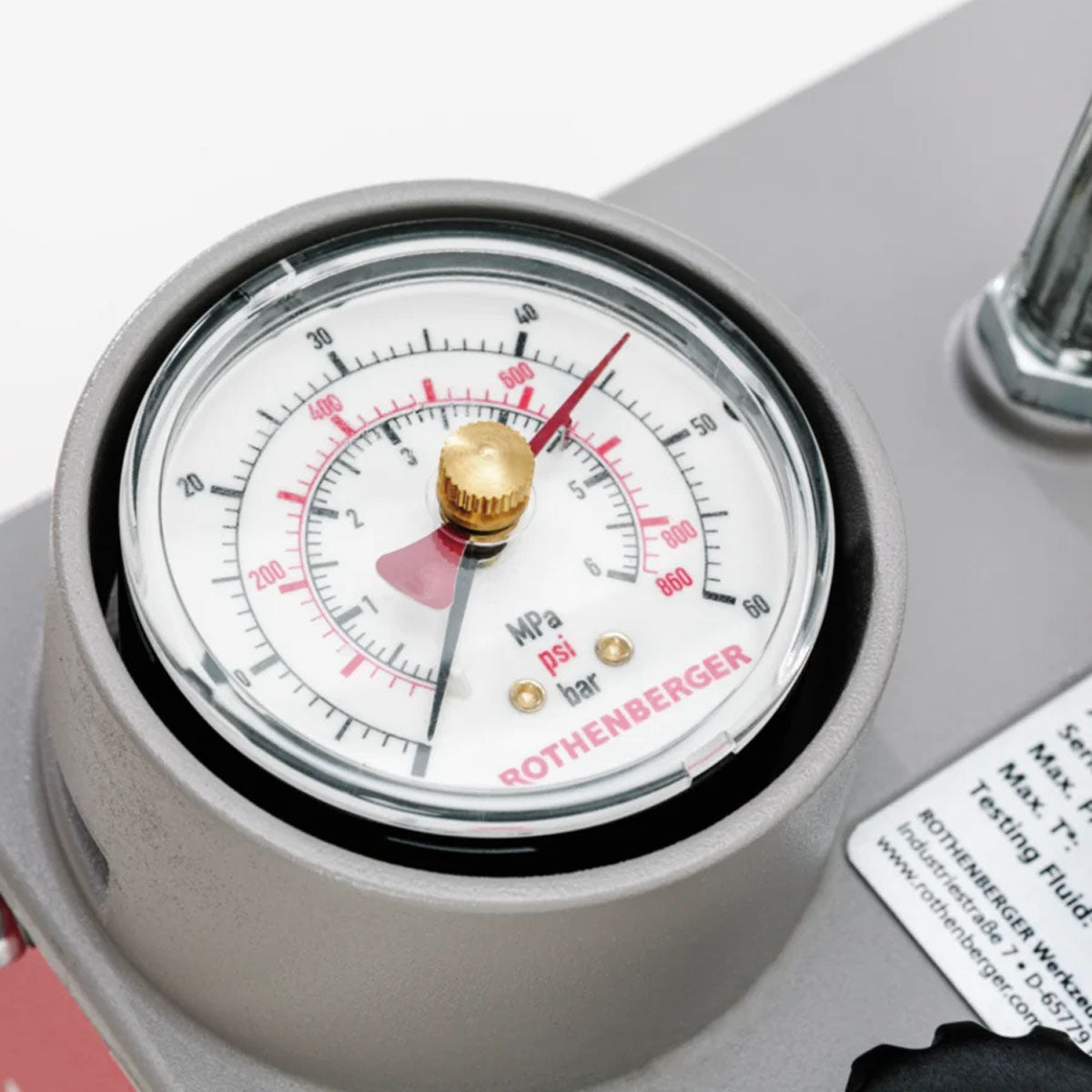Rothenberger RP50 Pressure Testing Pump testing pipe systems and containers up to 60 bar 60200